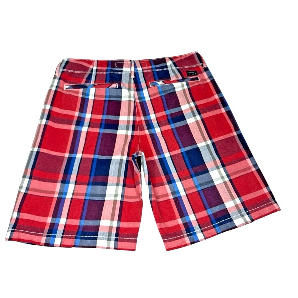 American Eagle Classic Fit Multicolor Plaid Cotton Shorts Size 34 - Picture 3 of 15